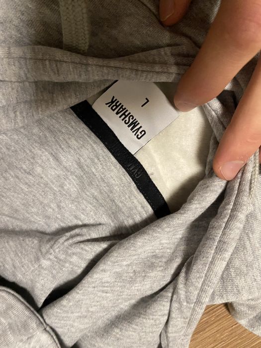 Оригінальне худі від Gym Shark, сіре Crest hoodie