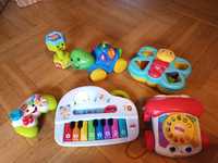 Fisher price zabawki edukacyjne interaktywnr dla malucha pianino kszta