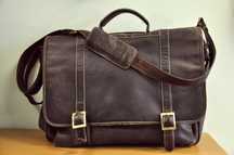 Torba skórzana vintage na dokumenty akta real leather