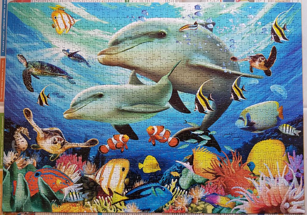 Пазл Pazzle Підводний світ (1000 елементів). 68х48 см. В коробці!