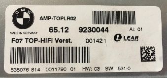 BMW TOP-HIFI AMP-TOPLR02 - AMPT70 - LEAR - naprawa wzmacniacz audio