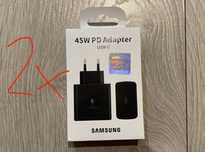 2x Oryginalna ładowarka Samsung o mocy 45W USB-C.