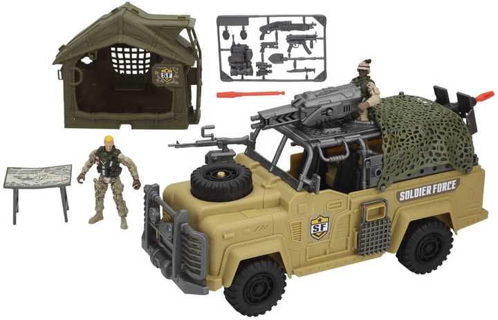 Великий військовий ігровий набір Бойова машина Солдати Намет Зброя Гра