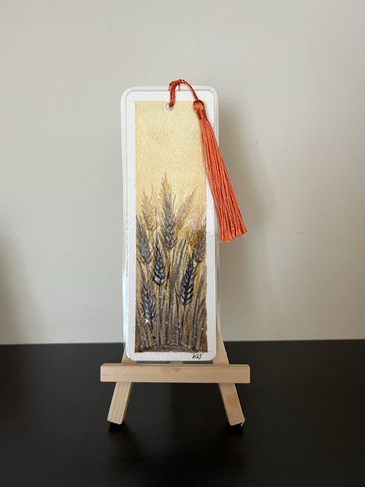 Zakladka do książki akwarela Hand Made