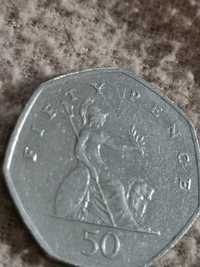 moeda Fifty pence