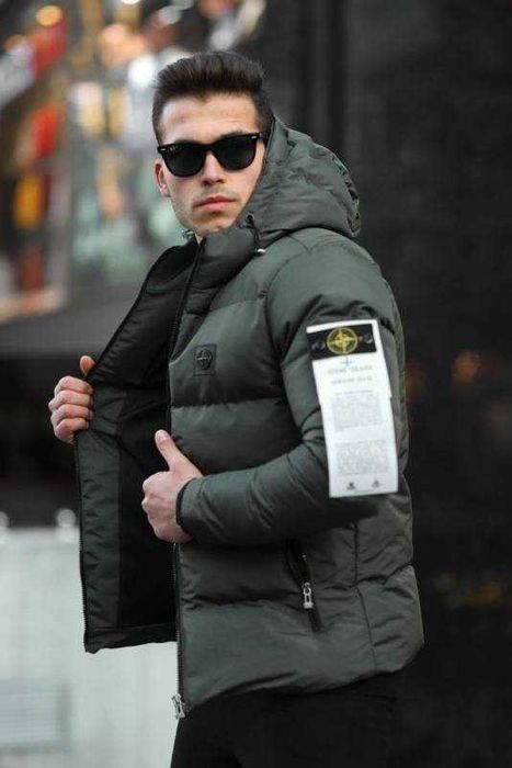 Мужская зимняя куртка стоун айленд Stone Island [XS-XXXL] стоун исланд