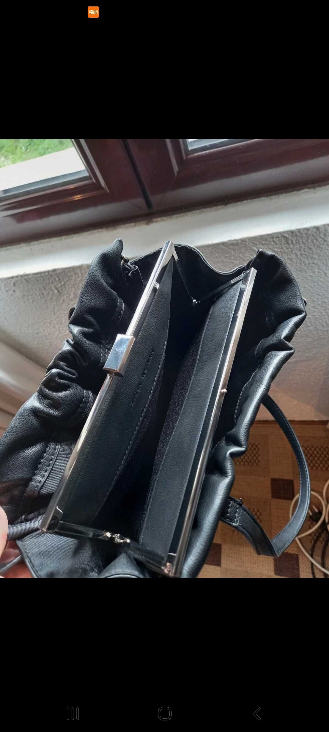 Mala preta de ombro - Zara Woman