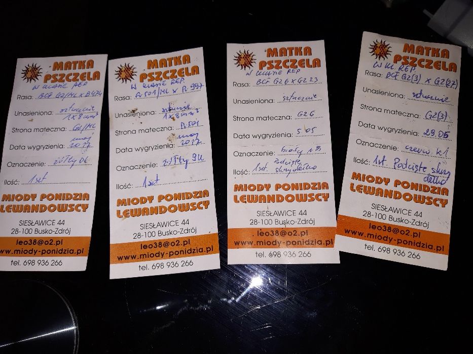 Matka pszczela Czerwiąca Buckfast Royal, Dostępne cały czas.