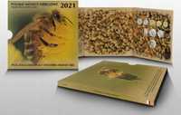 Monety obiegowe pszczoła miodna 2021