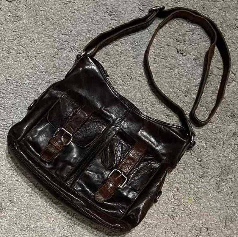Оригинал.мужская,винтажная,кожаная сумка-почтальонка-мессенджер varese