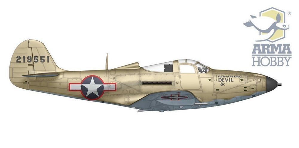 Arma Hobby 70055 P-39Q Airacobra 1/72 model do sklejania