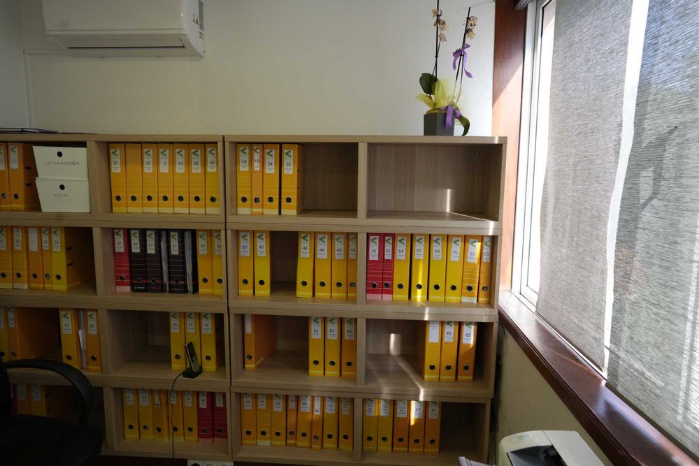 Blocos de prateleiras para escritório