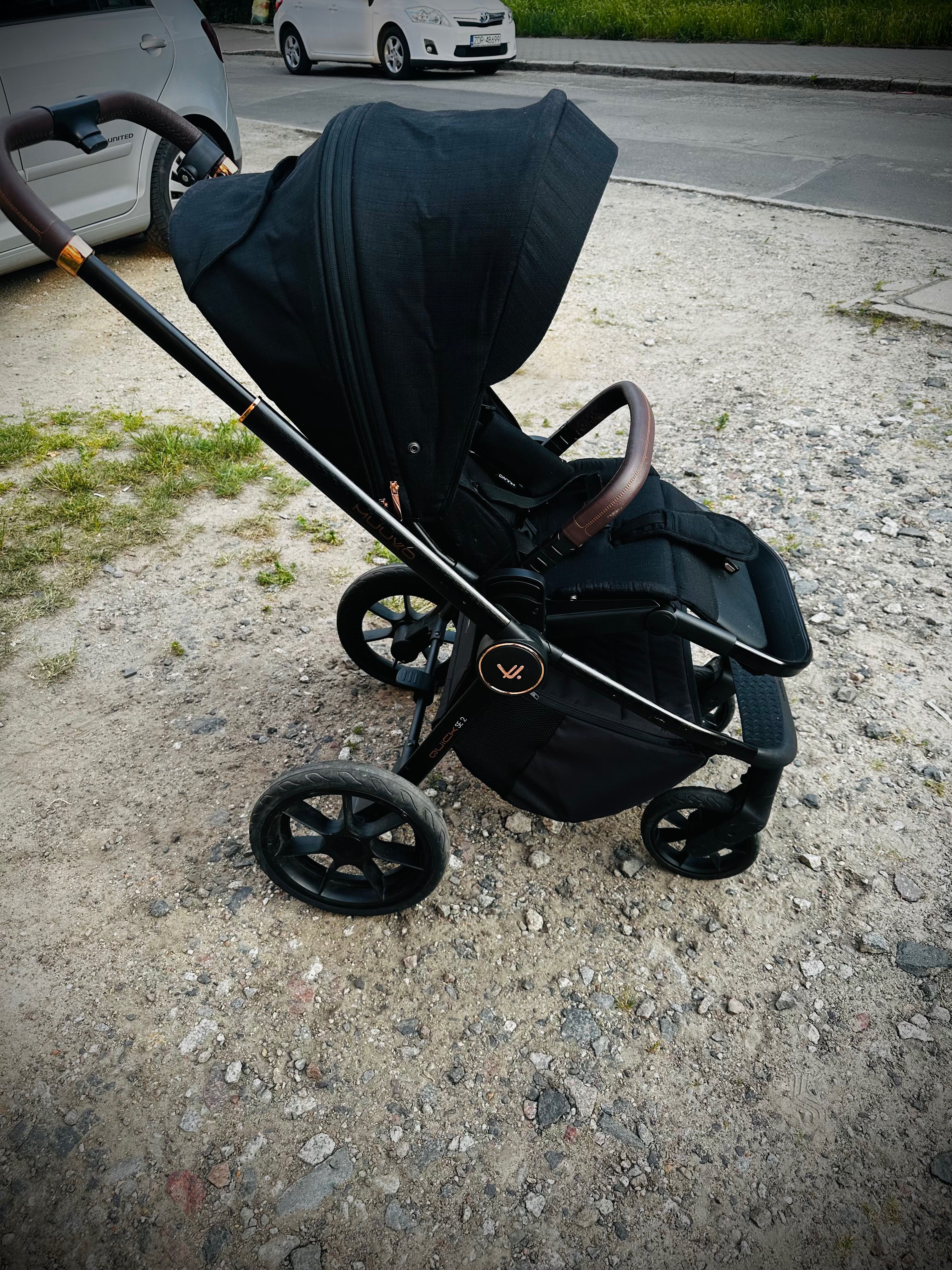 Wózek Muuvo Quick Se 2 , fotelik z baza Cybex + gratisy