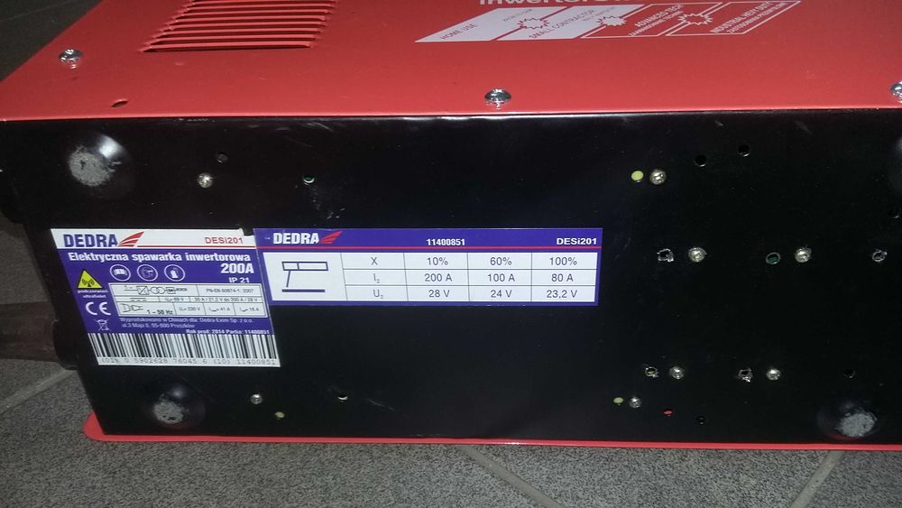 Spawarka inwertorowa 200A Dedra DESI201
