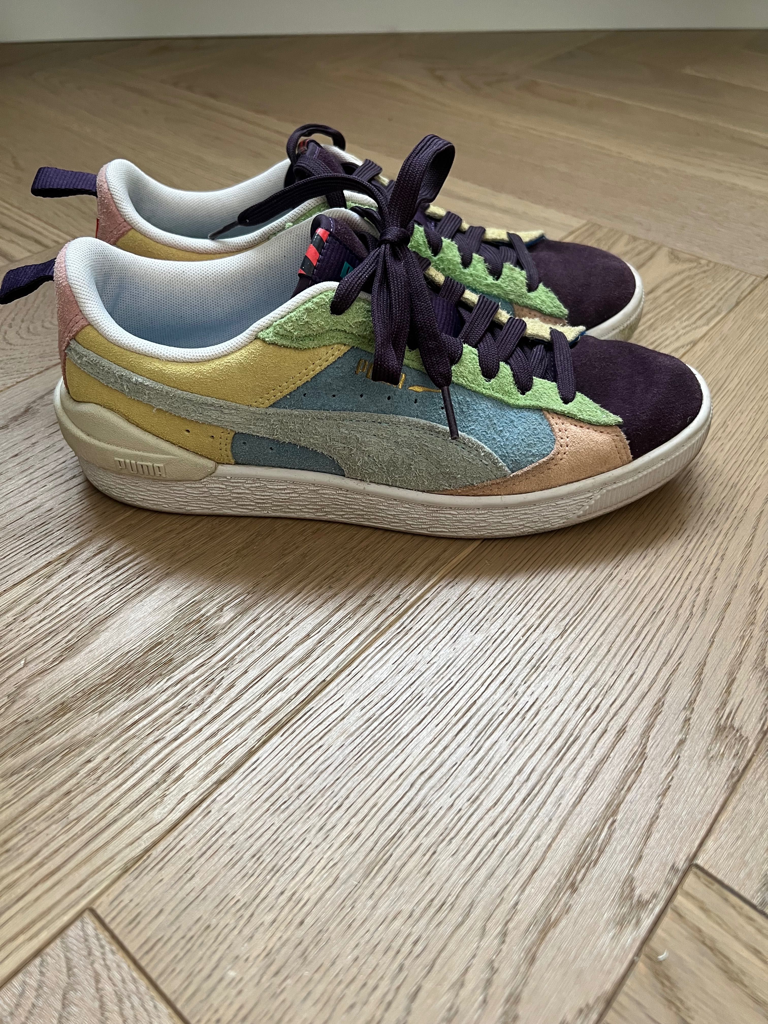 Buty kolorowe Sneakersy PUMA  38 ( 24,5cm) – Suede Bloc WTFormstripe