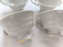 Zestaw filiżanek, porcelana, Wałbrzych, 6 sztuk