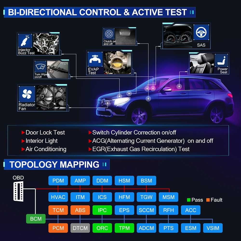 Launch X431 PAD V Maquina Diagnóstico OBD + Osciloscópio Launch (NOVO)