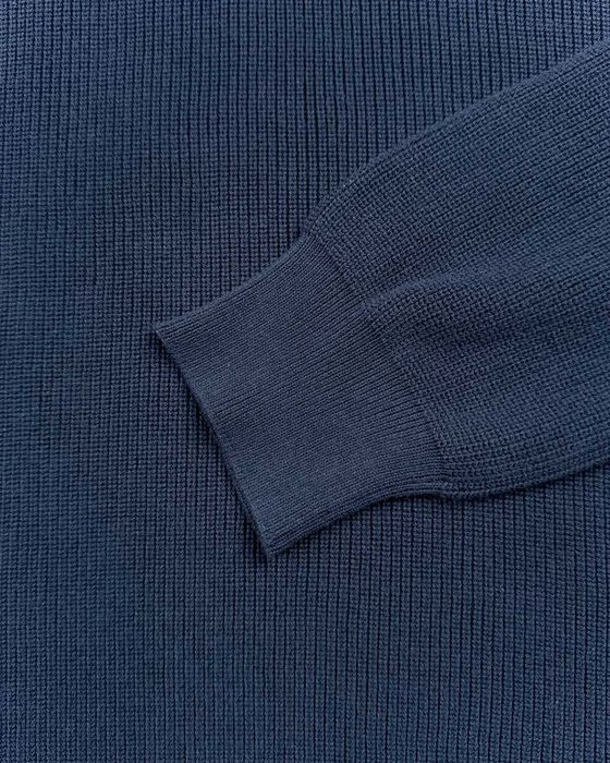Светр Stone Island 550D8 Ribbed Soft Cotton Sweater Dark Blue SI0128