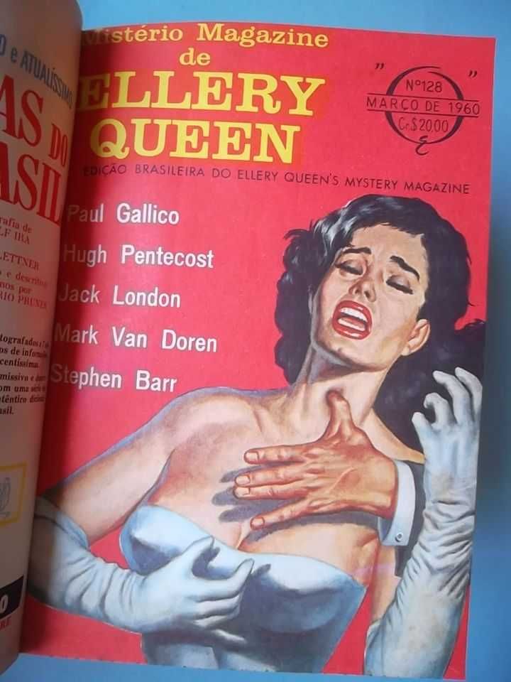 Mistério Magazine de Ellery Queen (1960) - 6 Revistas encadernadas