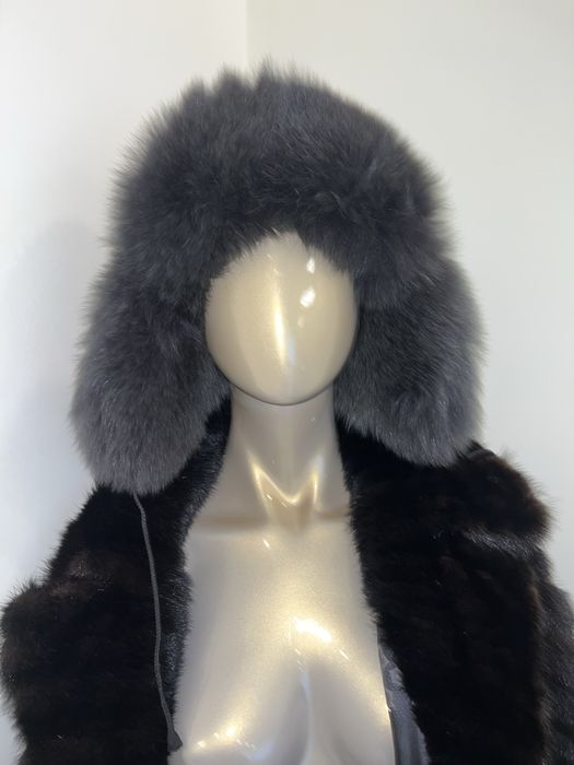 Шапка ушанка натуральный мех