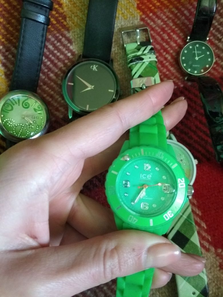 всі годинники, годинник , зеленый, ice, ck, ceci
