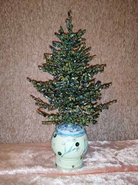 Елочка дерево из бисера