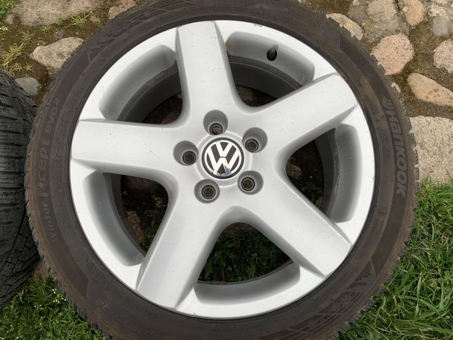 Felgi 4szt vw 5x112 17 z oponami zima !!!ZAMIANA