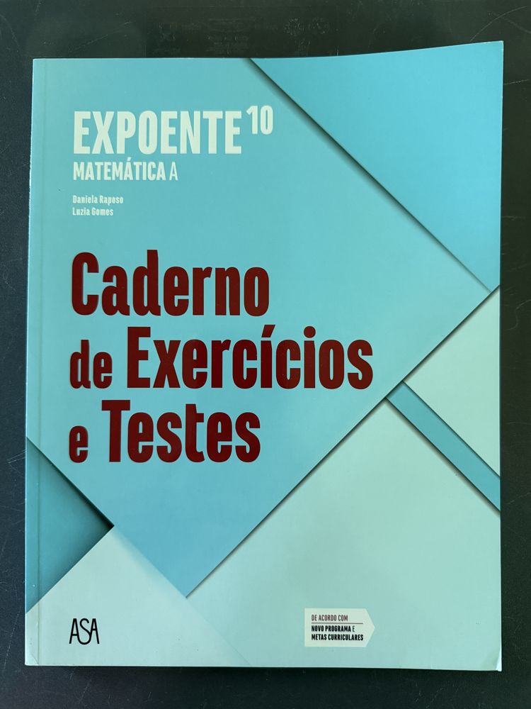 Caderno Caderno de Exercícios e Testes (Matemática A – 10.º ano, ASA)