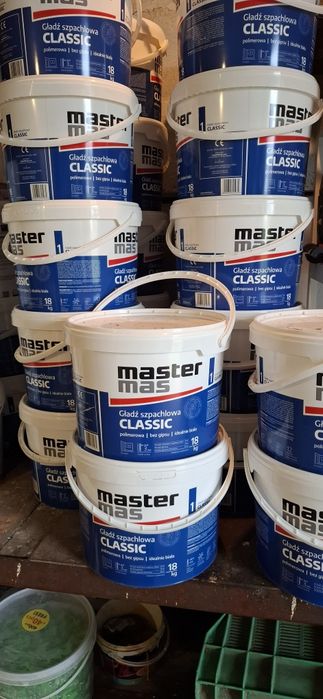 Gładź, farba, tynk,klej do płytek itp.