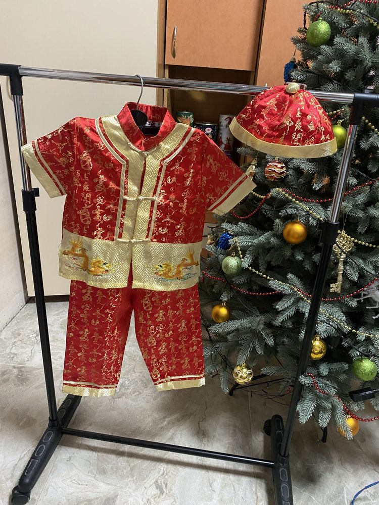 Детскмй ппаздничный новогодний карнавальный костюм китайский