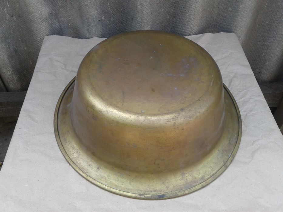 Большой таз латунный для варки варенья СССР миска медная латунная