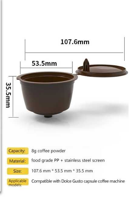Багаторазові капсули для кавомашини для  NESCAFE Dolce Gusto