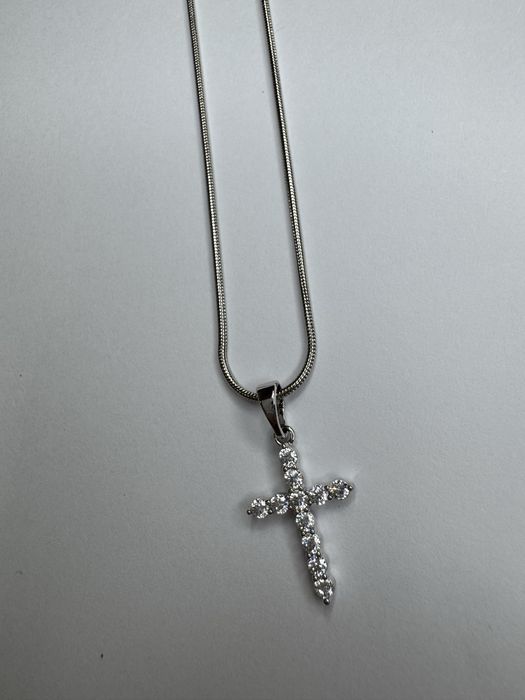 Ланцюжок+ хрестик в срібному та золотому кольорі