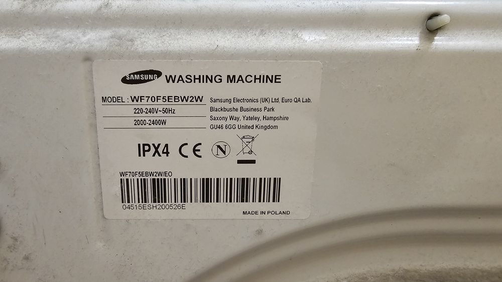 Pompa zasilająca do pralki Samsung Eco bubble