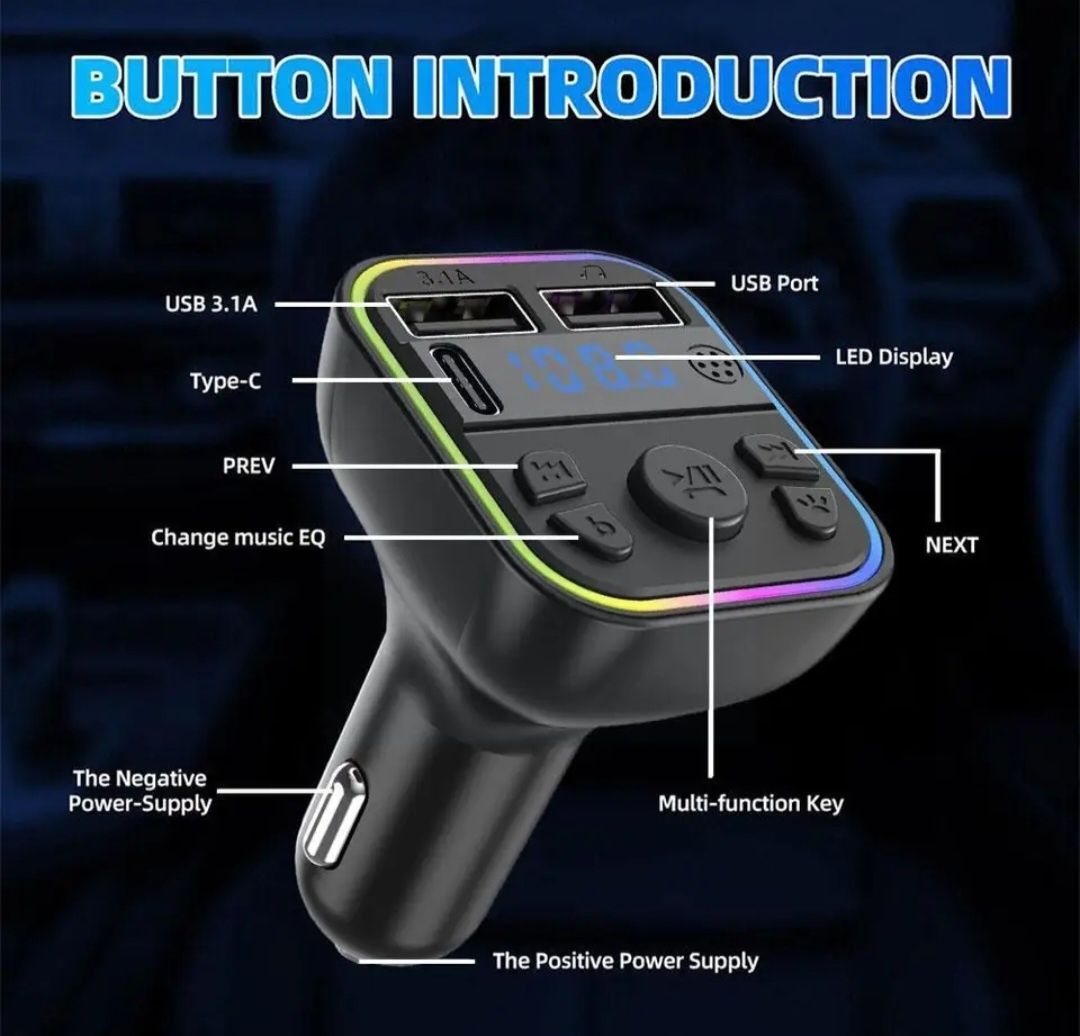 Transmiter nadajnik FM Bluetooth G39