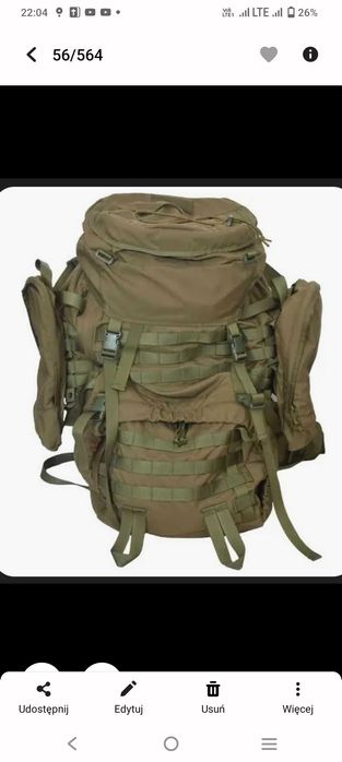 Plecak wojskowy solidna konstrukcja