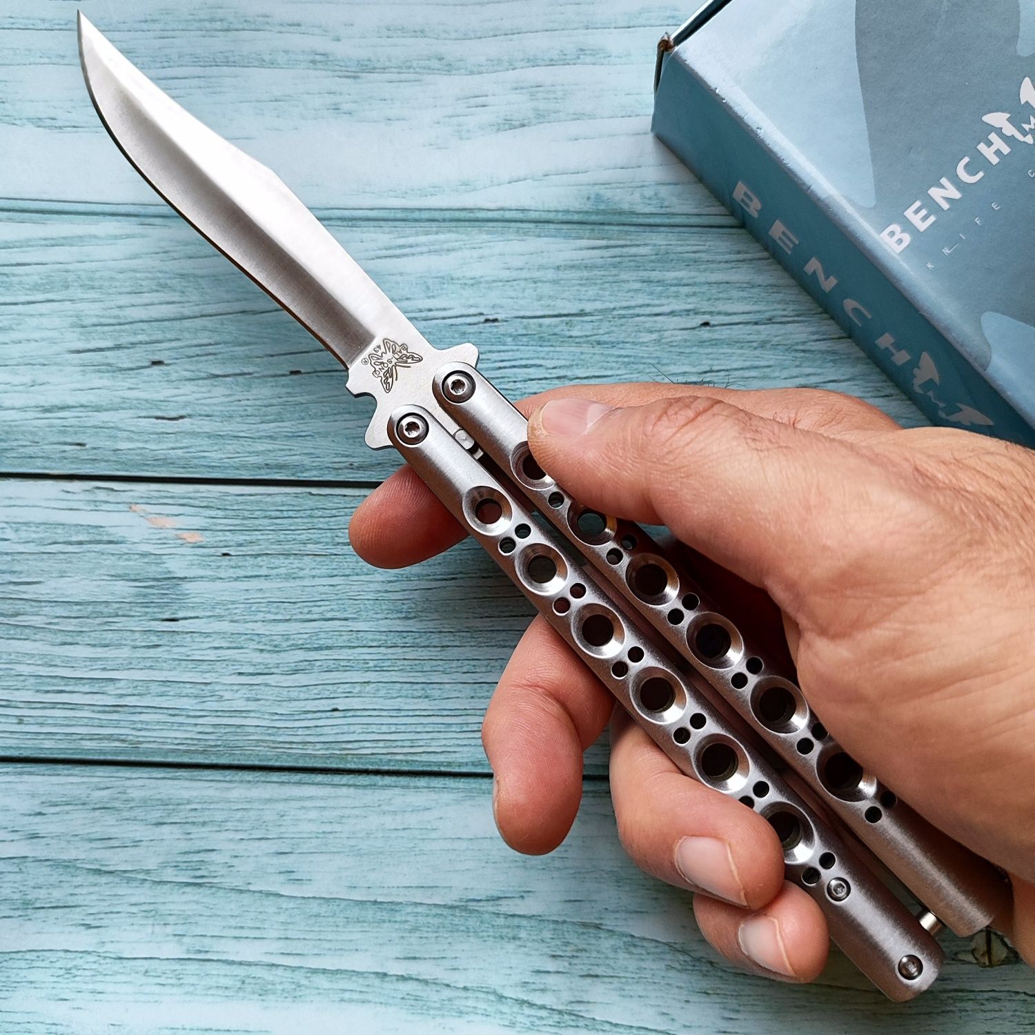 Нож бабочка Benchmade 43 Bowie Bali-Song