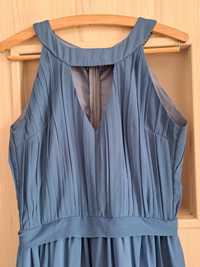 Sukienka niebieski pastelowy długa r.38