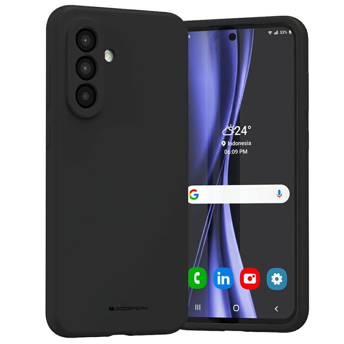 Etui Mercury Silicone do Samsung Galaxy  A56 czarny