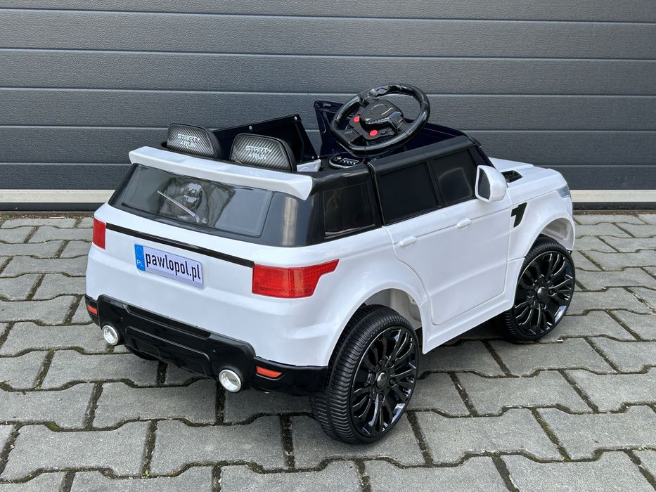 Auto na akumulator L1 Pilot MP3 LED Samochód Range Rover Biały
