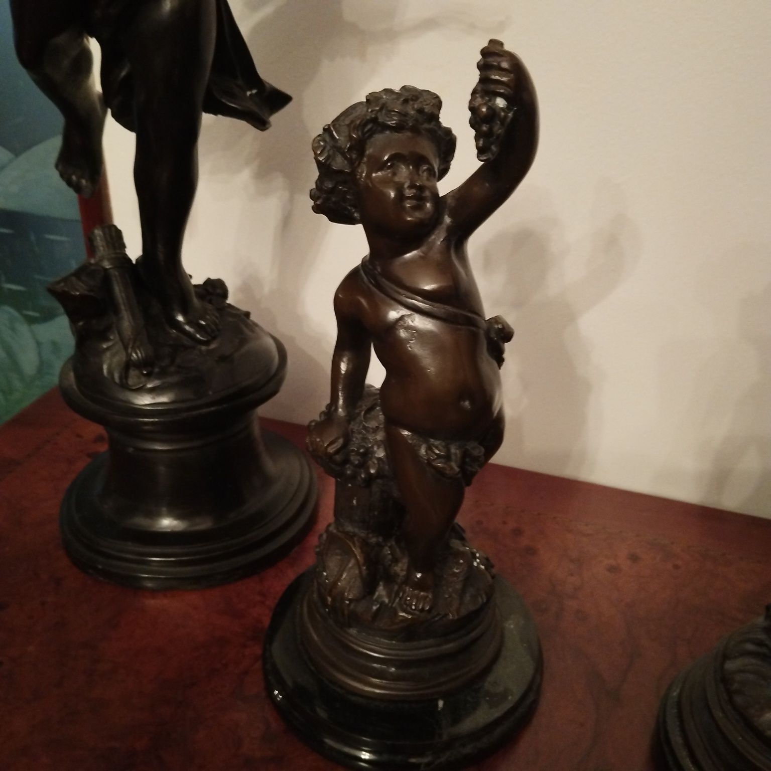 Peça decorativa Anjos em Bronze