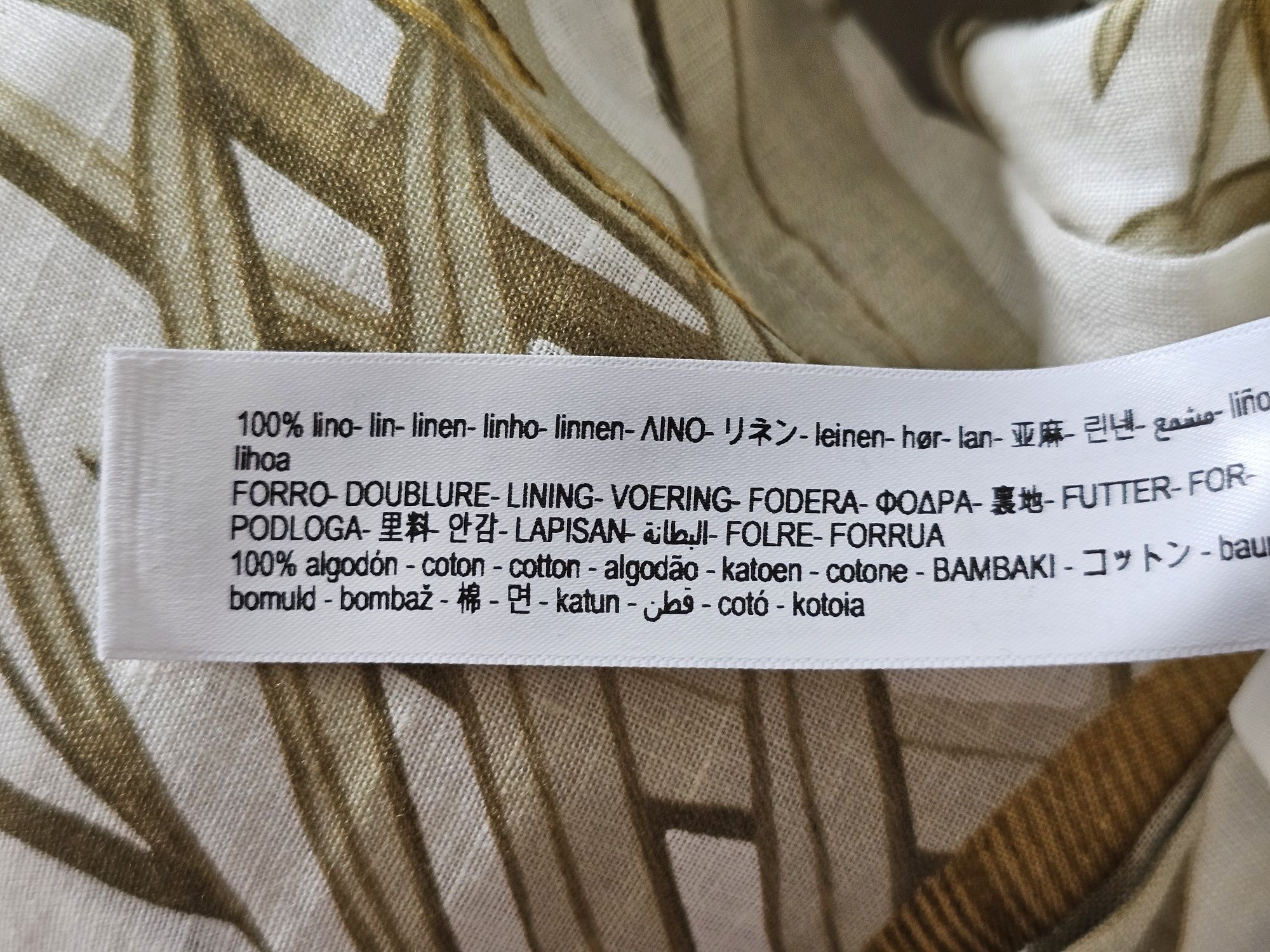 Piękna lniana sukienka Massimo Dutti rozm. M