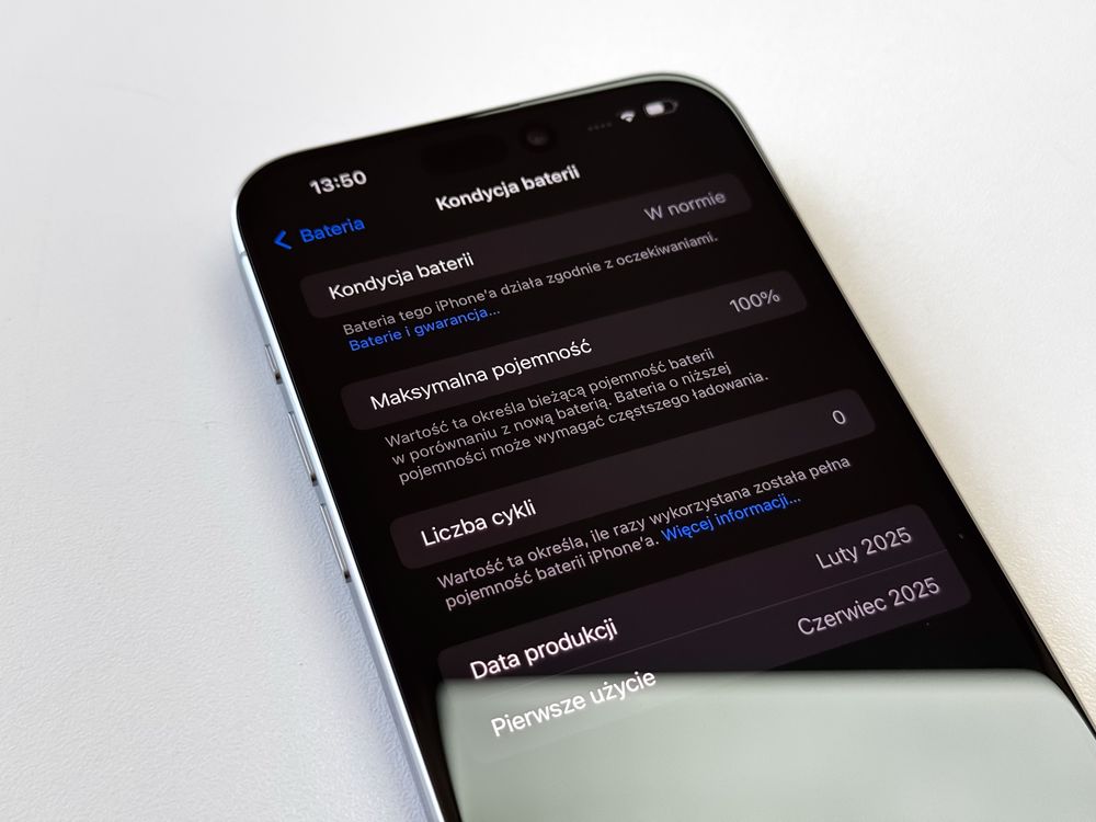 iPhone 15 Pro Max 1TB Biała Perla jak Nowy 100% bateria Gwar Produc