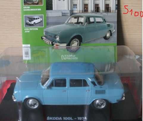 Moskwicz 408 i Skoda 100 1:24 Hachette