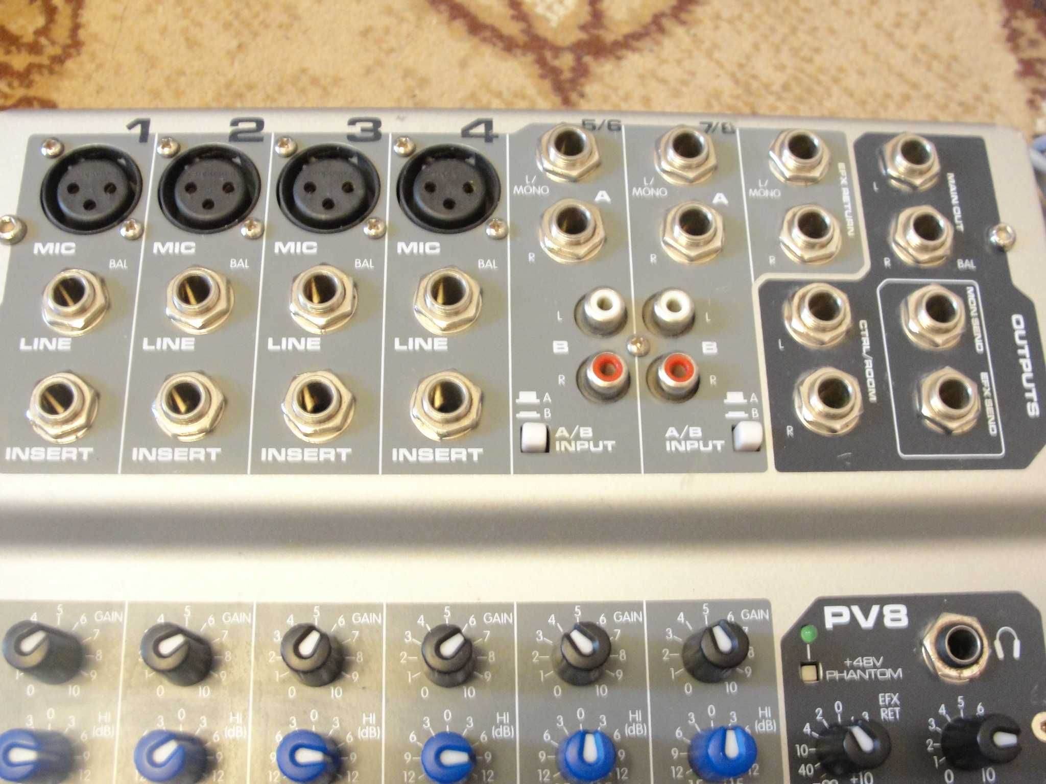 Peavey PV8 мікшерський пульт