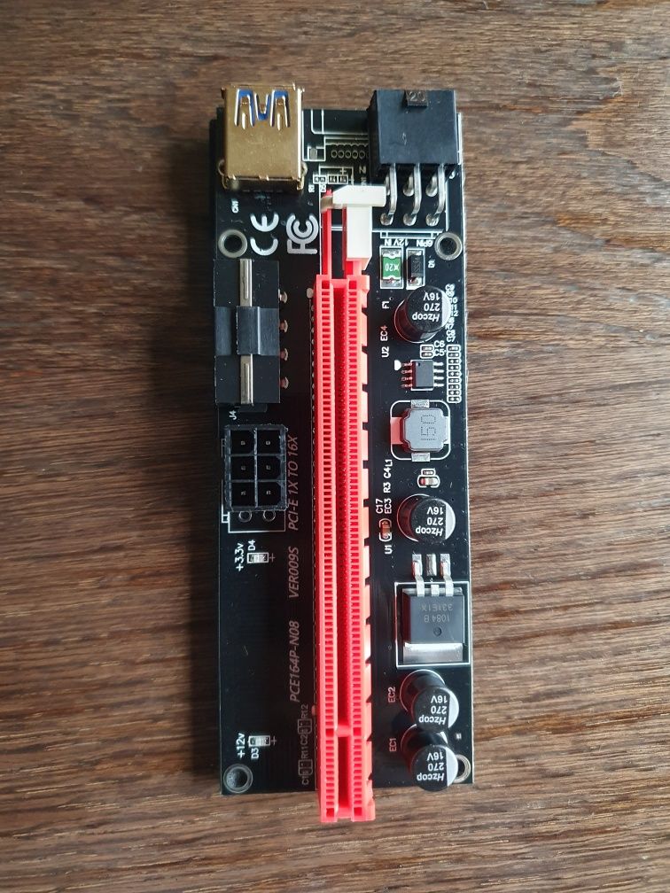 Riser 009S PCI E  1X 16X USB 3.0   SZEŚĆ  sztuk