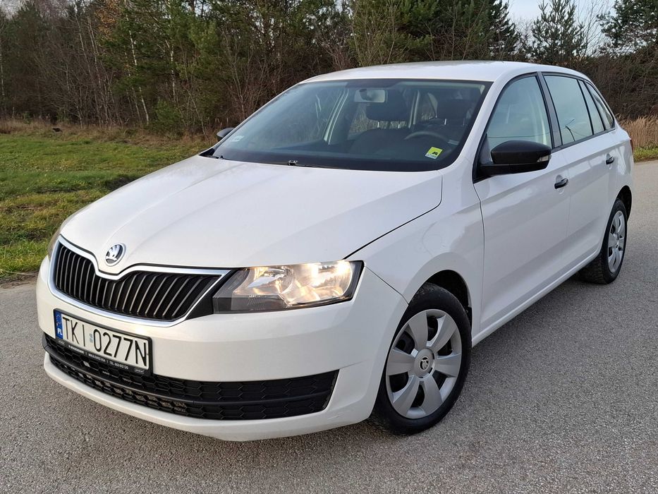 Skoda RAPID_2015_1.4 TDI_SalonPL_Klima_Biała PERŁA_4l-100km_Utrzymany
