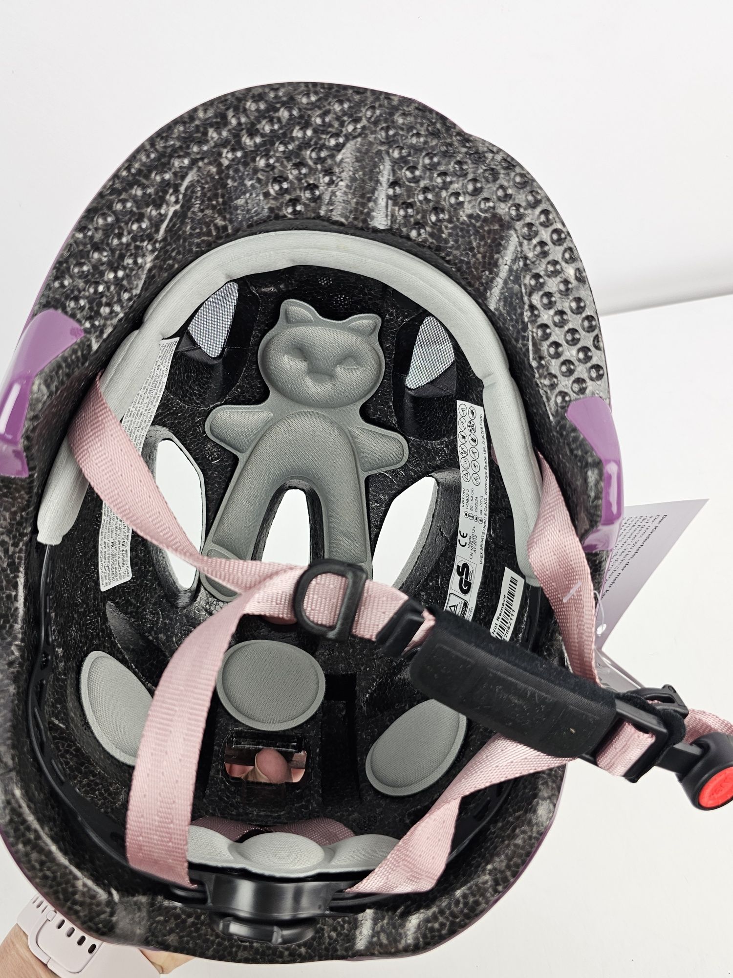 Uvex oyo lekki kask rowerowy dla dzieci 50 54 plum dust rose