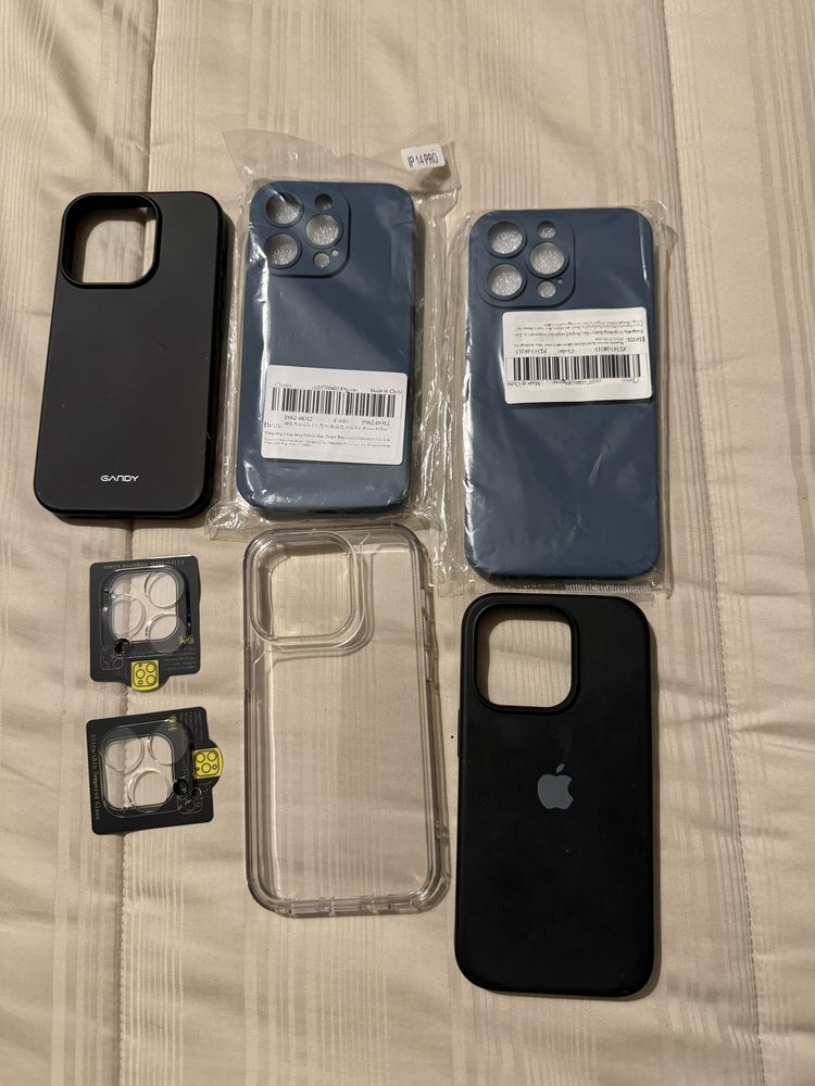 Capas silicone iphone 14 e 14 pro novas