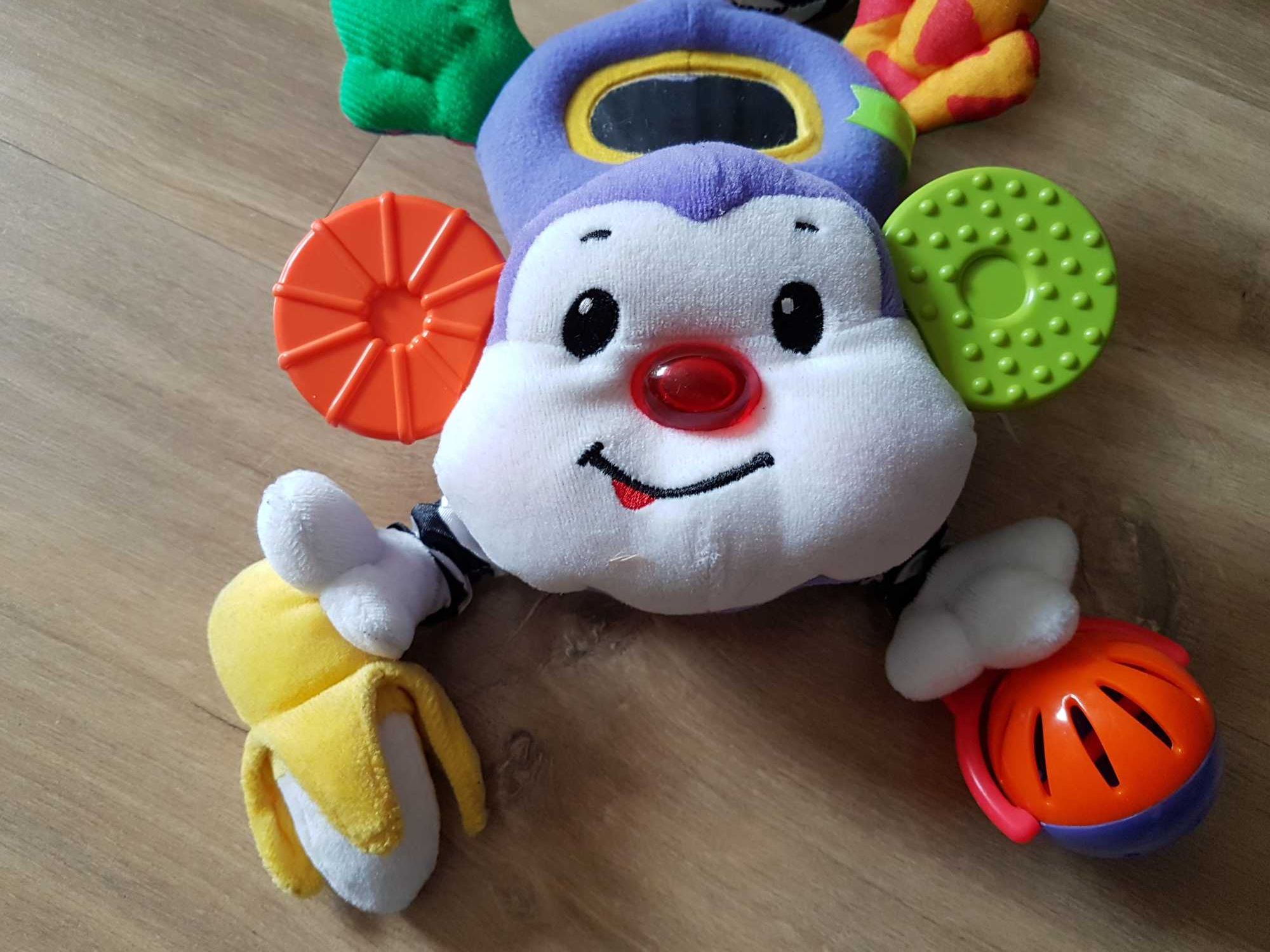 Fisher Price zawieszka do wózka łóżeczka fotelika duża małpka muzyczna